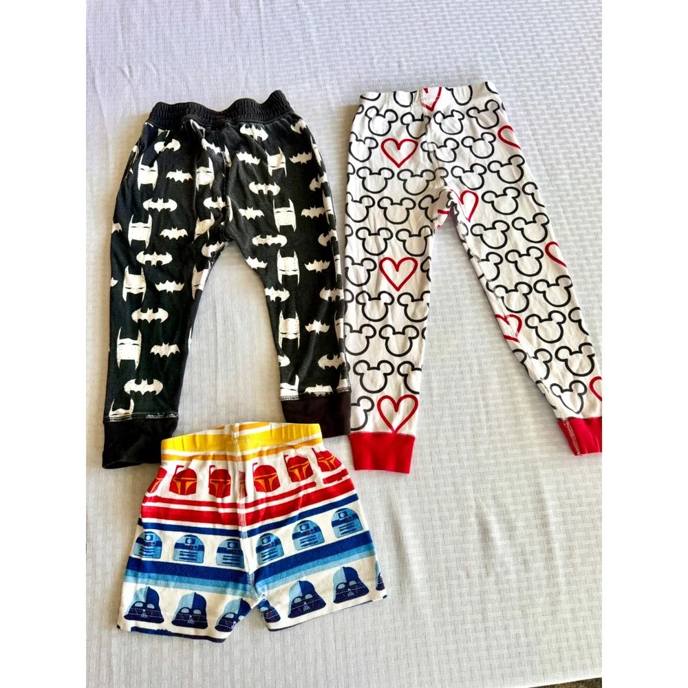 Hanna Andersson Disney Star Wars Batman Pajamas Set 3pc Organic Cotton Sz 4 100